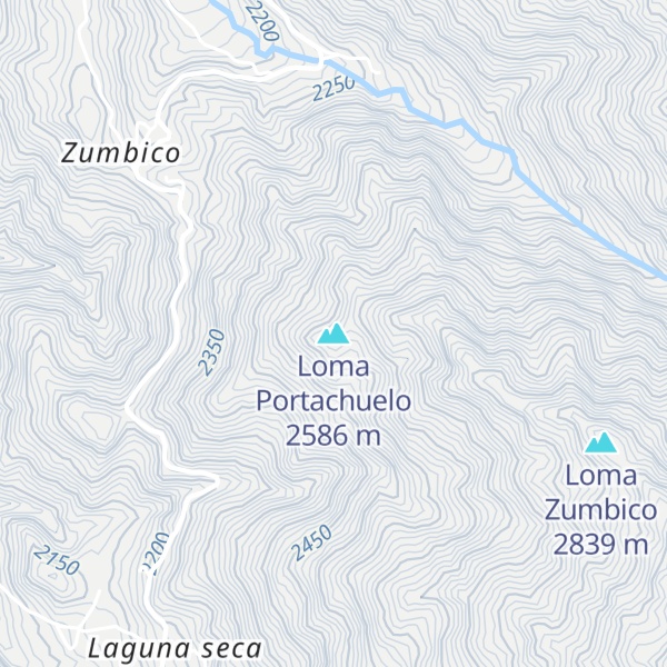 Map of Loma Portachuelo