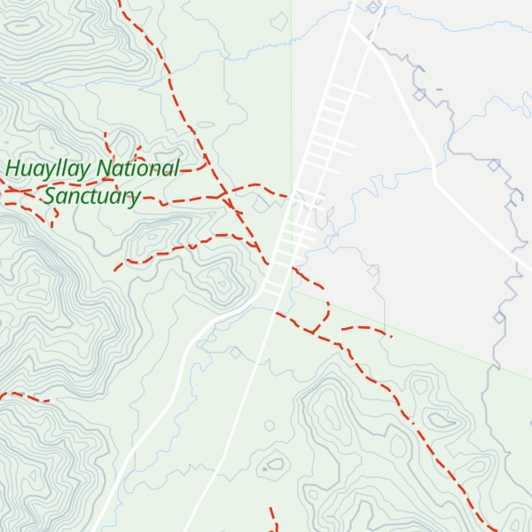 Map of Santuario Nacional de Huayllay