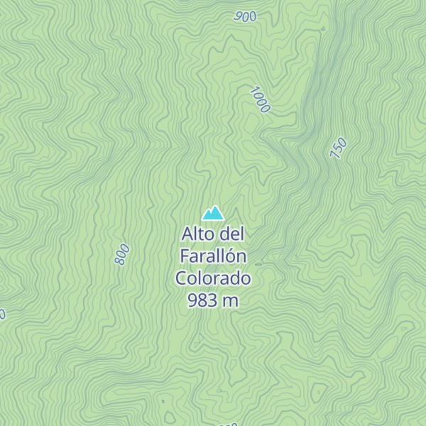 Map of Alto del Farallón Colorado