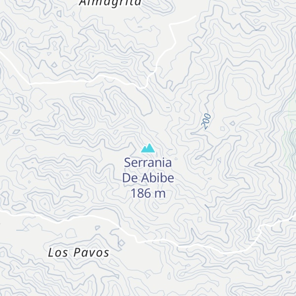 Map of Serrania De Abibe