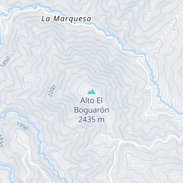 Map of Alto El Boguarón