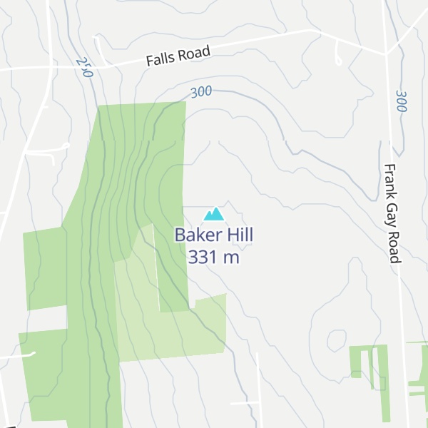 Map of Baker Hill