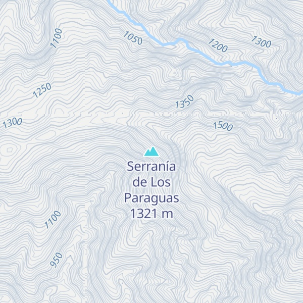 Map of Serranía de Los Paraguas
