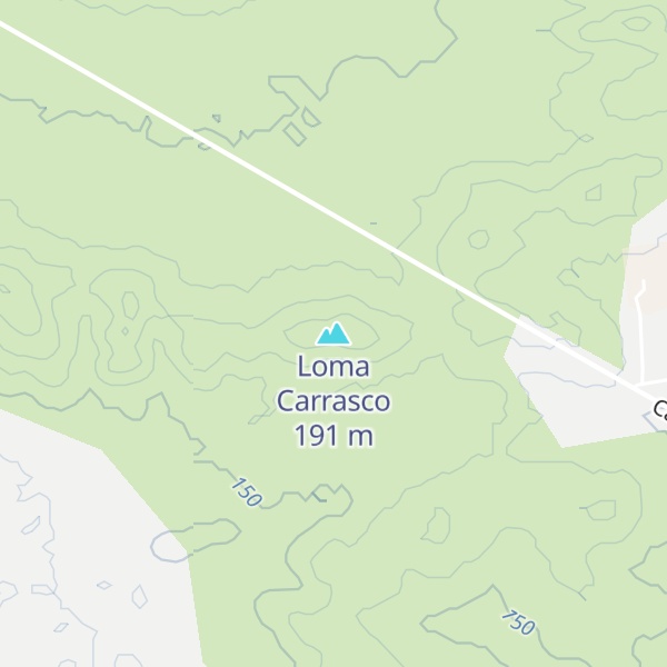 Map of Loma Carrasco