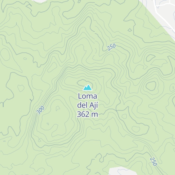 Map of Loma del Ají