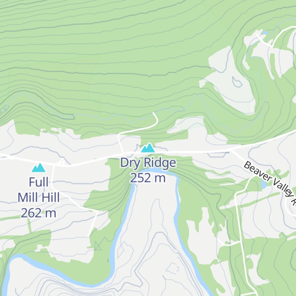 Map of Dry Ridge