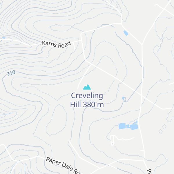 Map of Creveling Hill