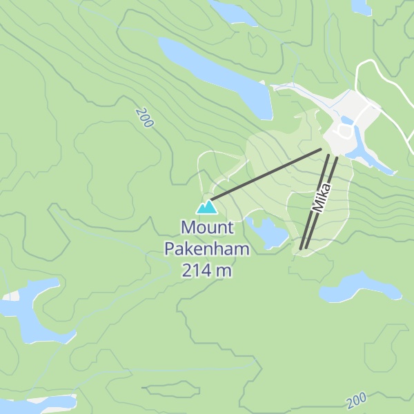 Map of Mount Pakenham