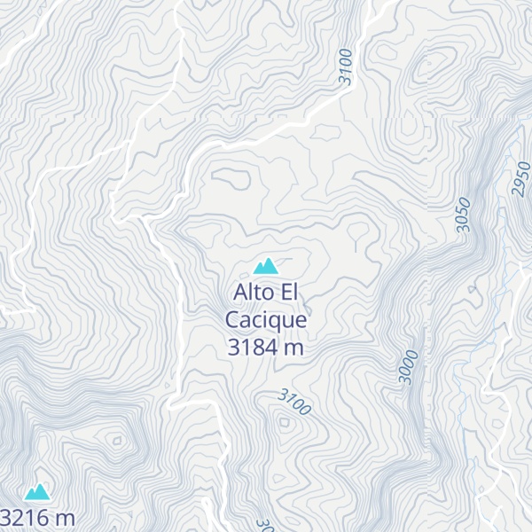 Map of Alto El Cacique