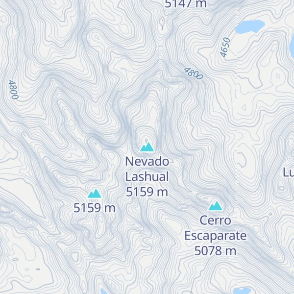 Map of Nevado Lashual