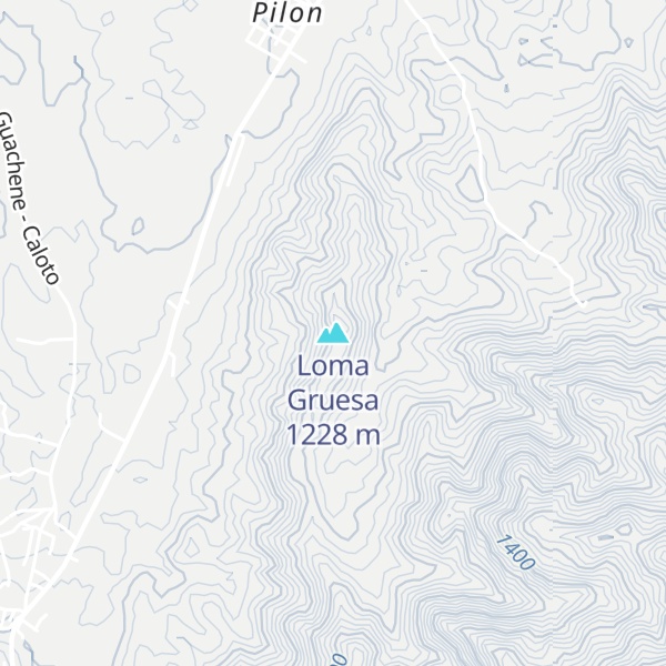 Map of Loma Gruesa