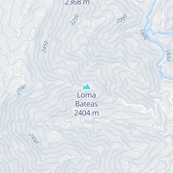 Map of Loma Bateas