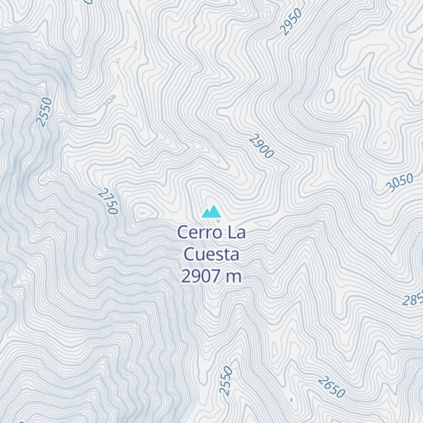 Map of Cerro La Cuesta
