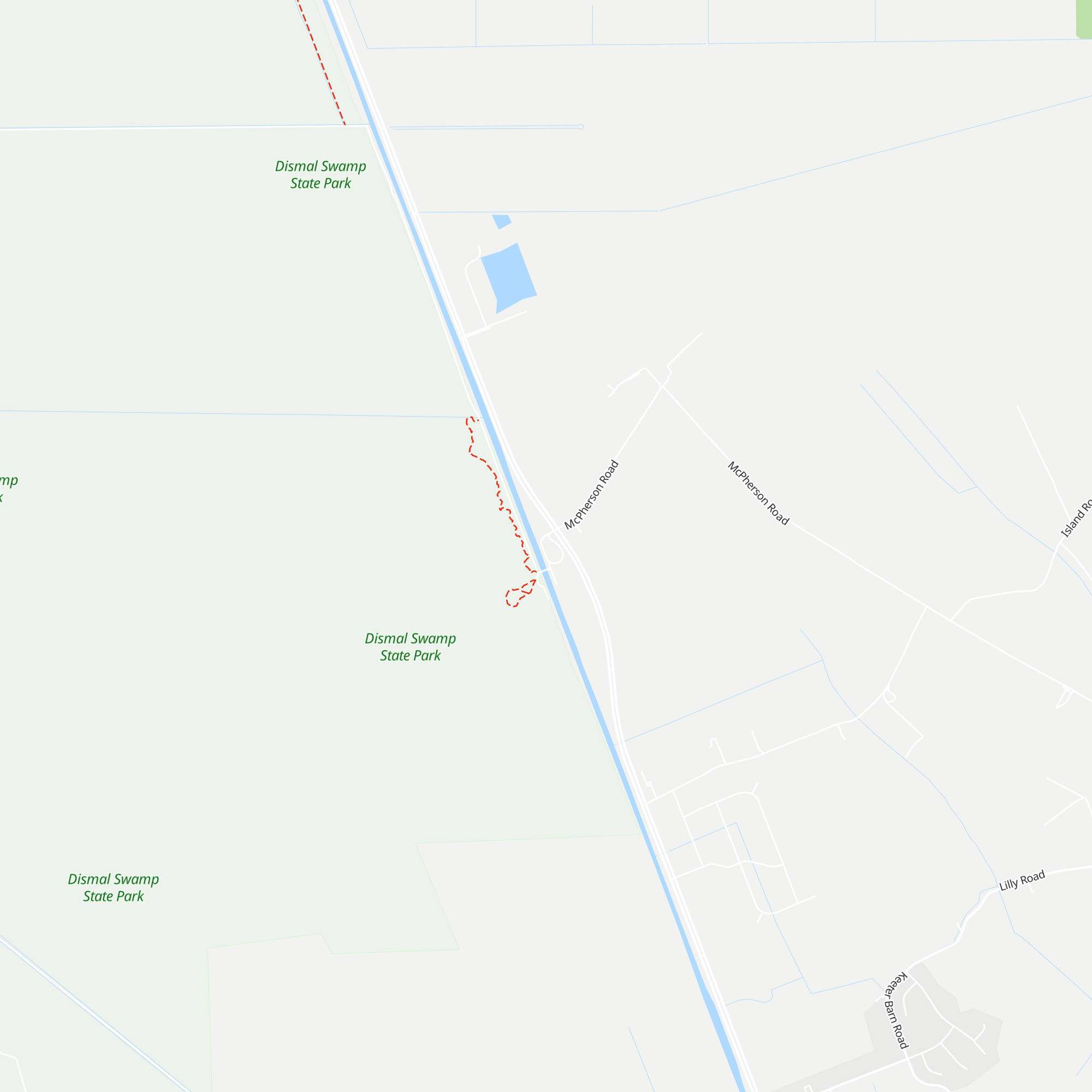 Dismal Swamp Canal Welcome Center map