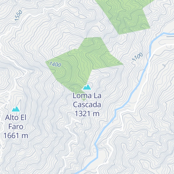 Map of Loma La Cascada