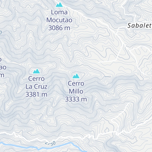 Map of Cerro Millo