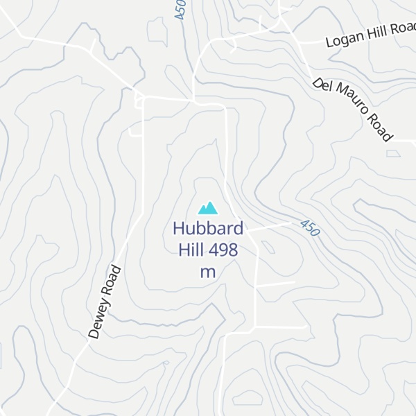 Map of Hubbard Hill