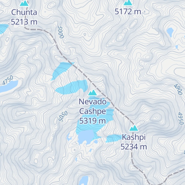 Map of Nevado Cashpe