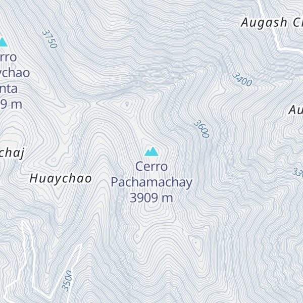 Map of Cerro Pachamachay