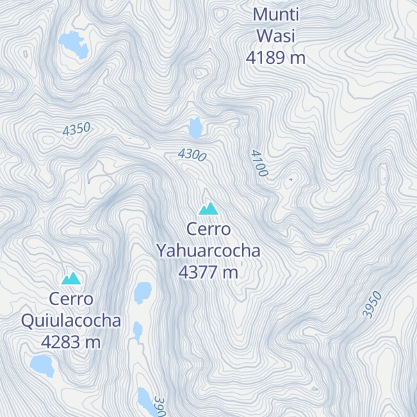 Map of Cerro Yahuarcocha