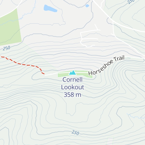 Map of Cornell Lookout