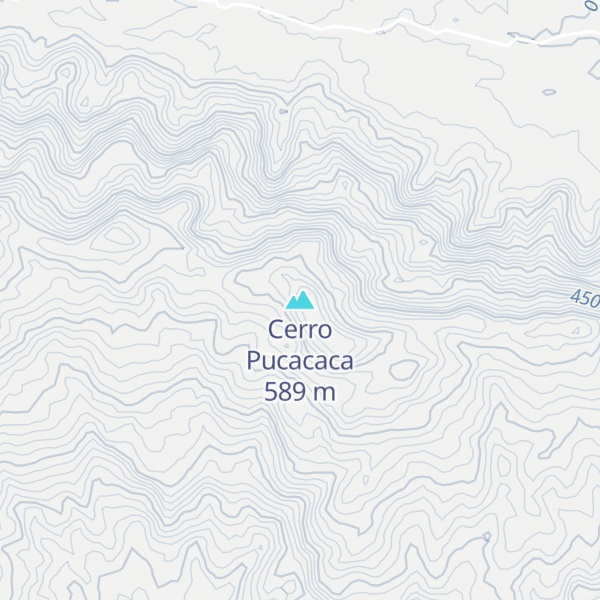 Map of Cerro Pucacaca