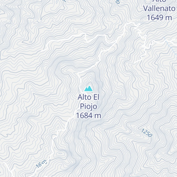 Map of Alto El Piojo