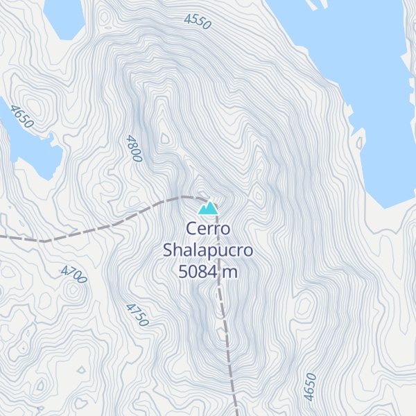 Map of Cerro Shalapucro