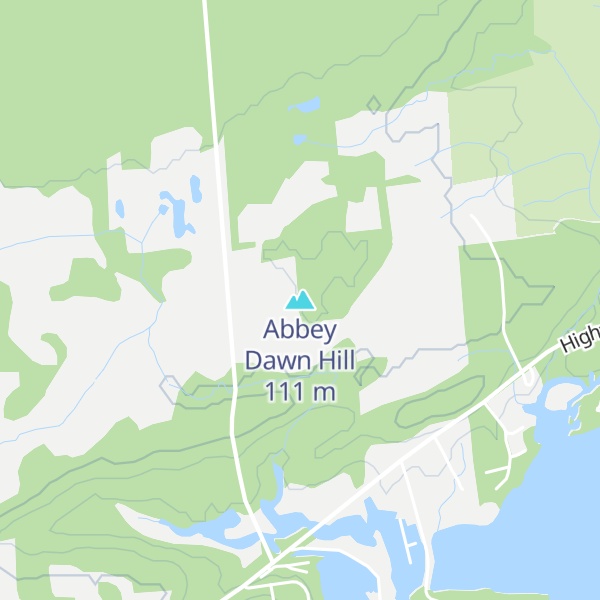Map of Abbey Dawn Hill