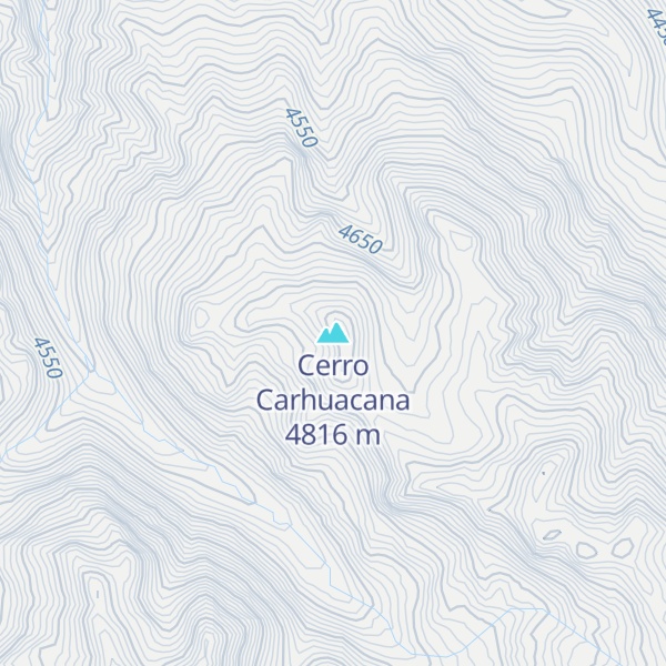 Map of Cerro Carhuacana