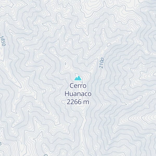 Map of Cerro Huanaco