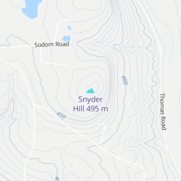 Map of Snyder Hill