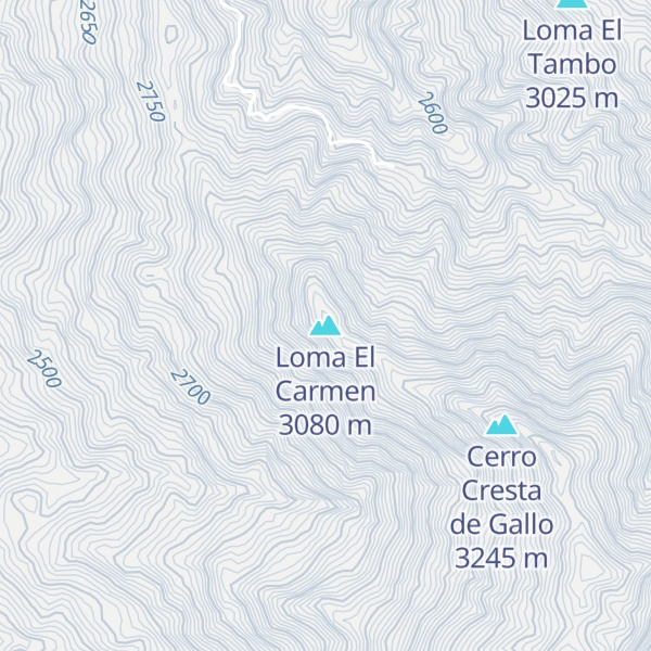 Map of Loma El Carmen