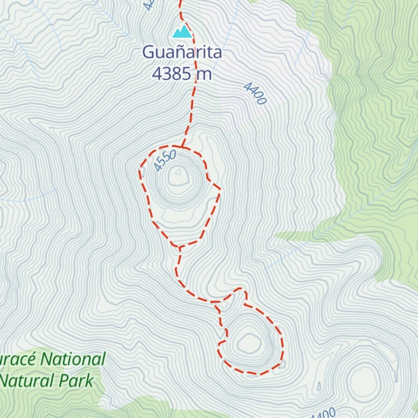 Map of Volcán Puracé