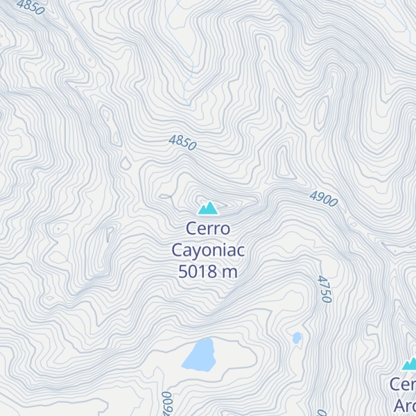 Map of Cerro Cayoniac