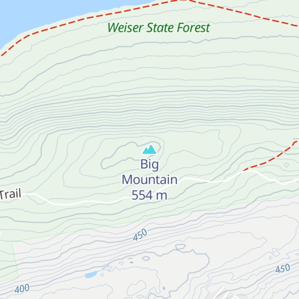 Map of Big Mountain