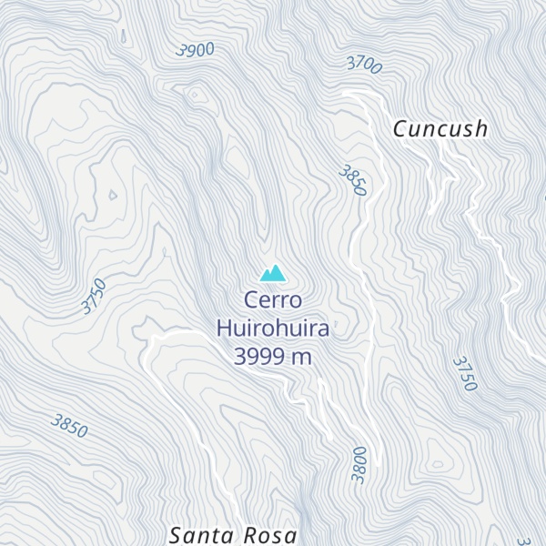 Map of Cerro Huirohuira