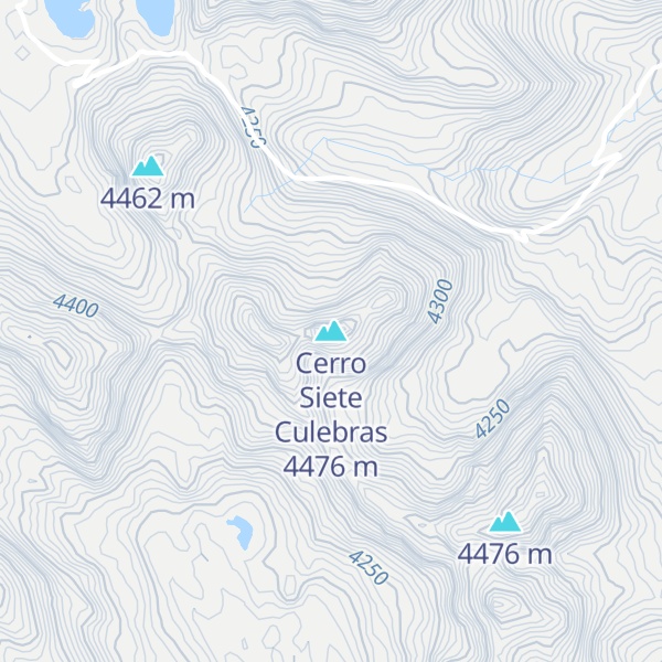 Map of Cerro Siete Culebras