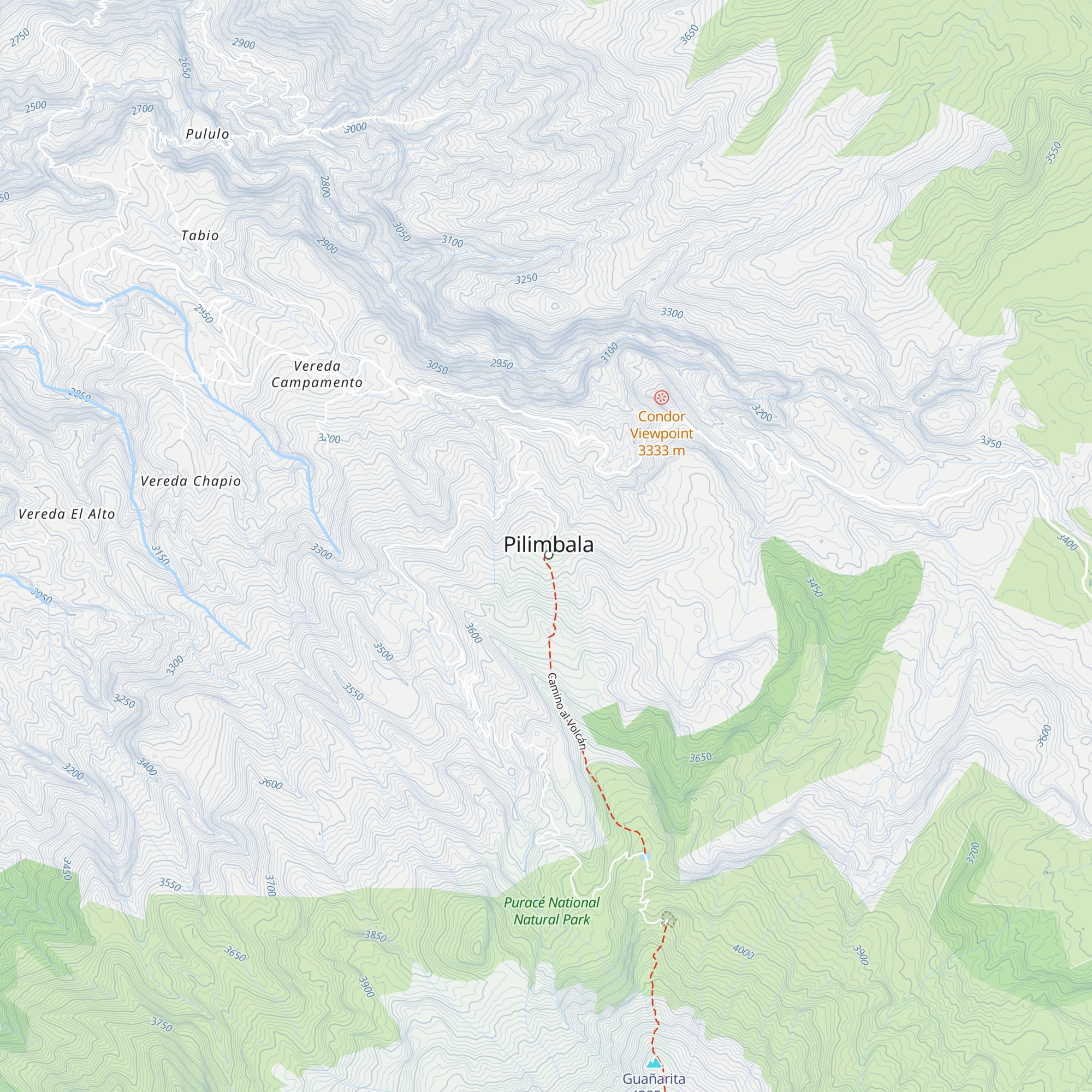 Centro de recreación Pilimbalá map