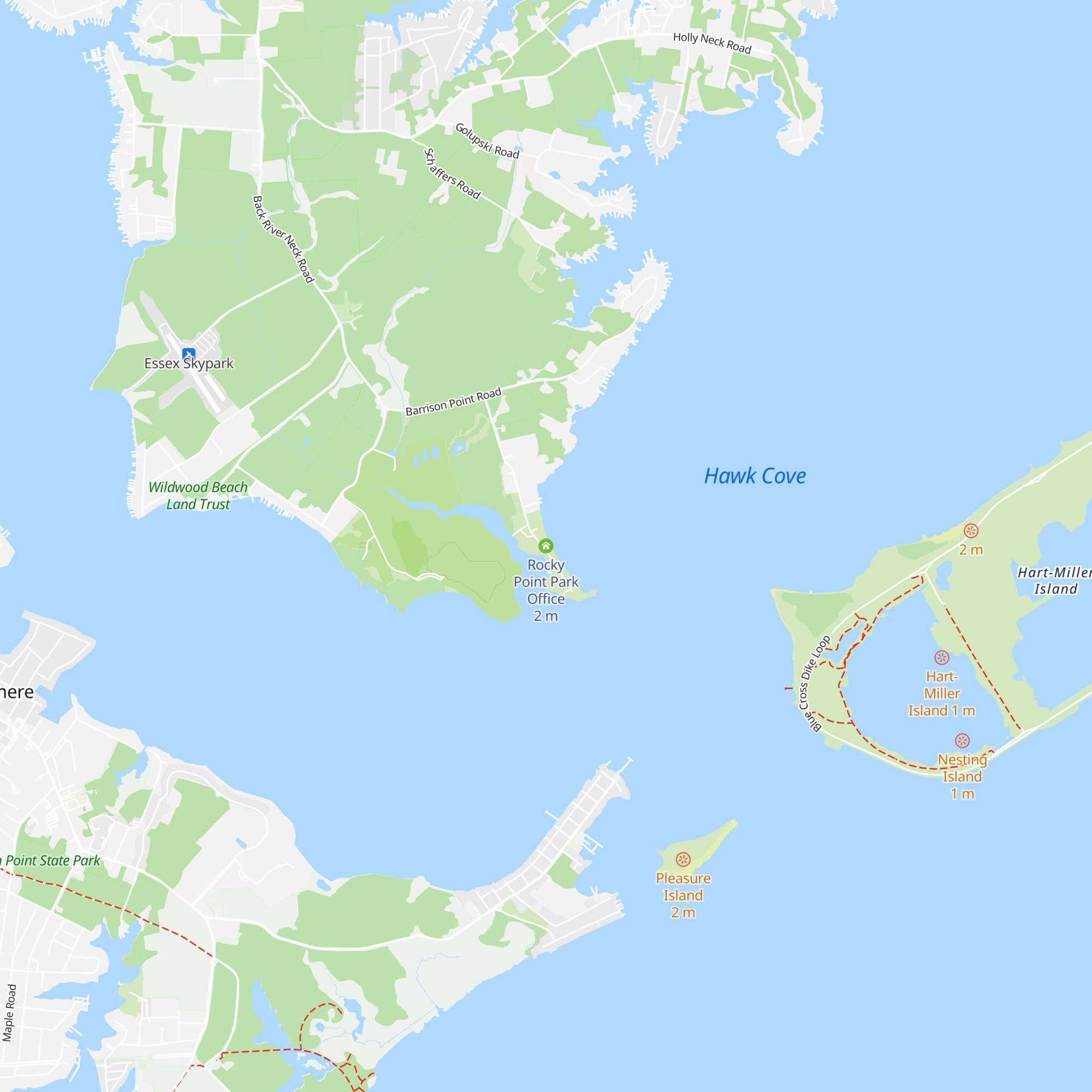 Rocky Point Park Office map