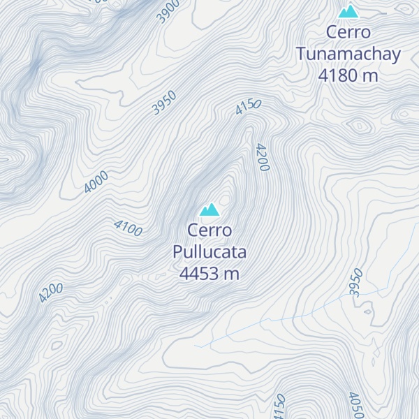 Map of Cerro Pullucata