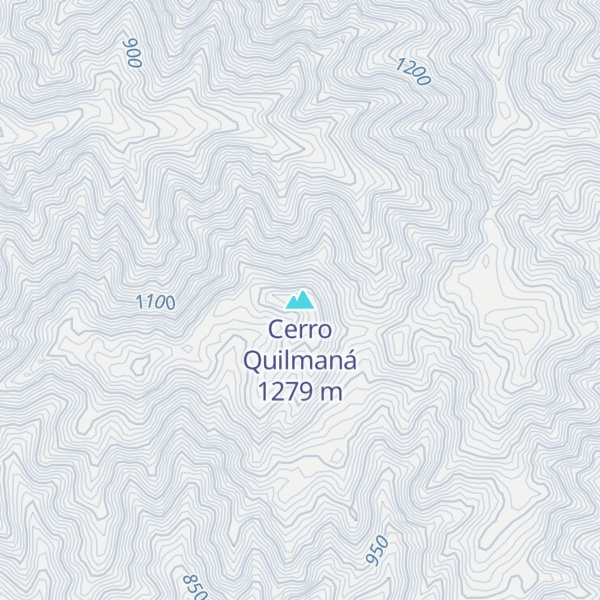 Map of Cerro Quilmaná