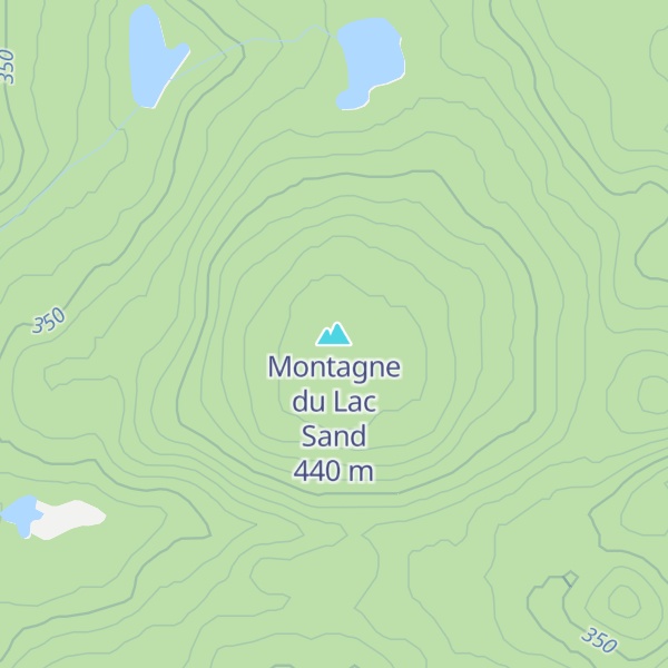 Map of Montagne du Lac Sand
