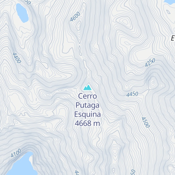 Map of Cerro Putaga Esquina