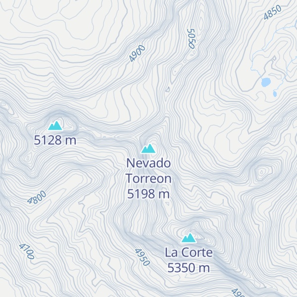 Map of Nevado Torreon