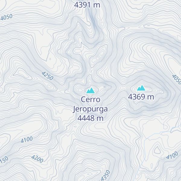 Map of Cerro Jeropurga
