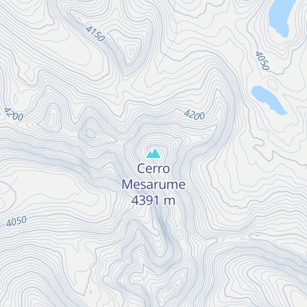 Map of Cerro Mesarume