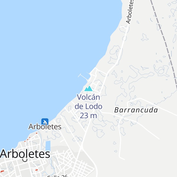 Map of Volcán de Lodo