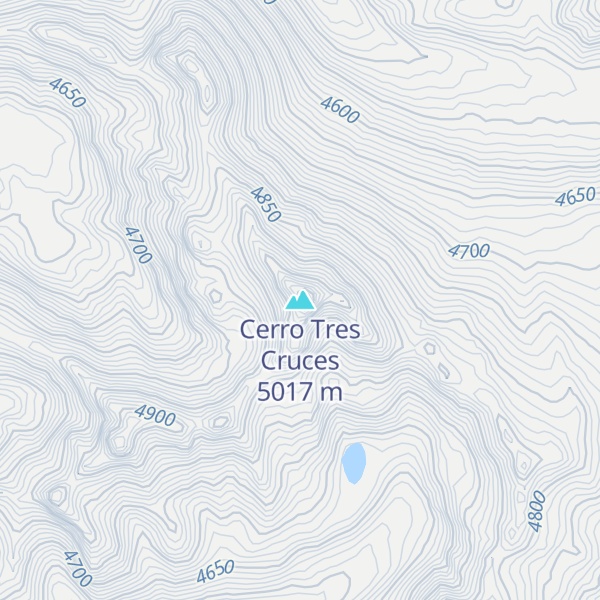 Map of Cerro Tres Cruces