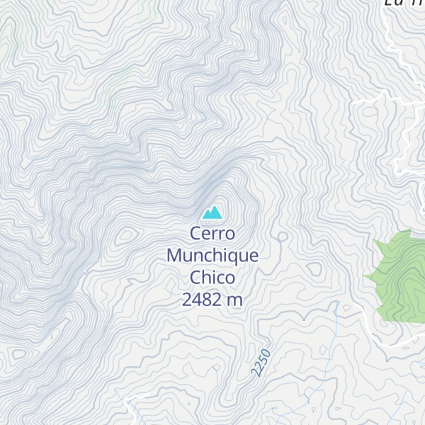 Map of Cerro Munchique Chico